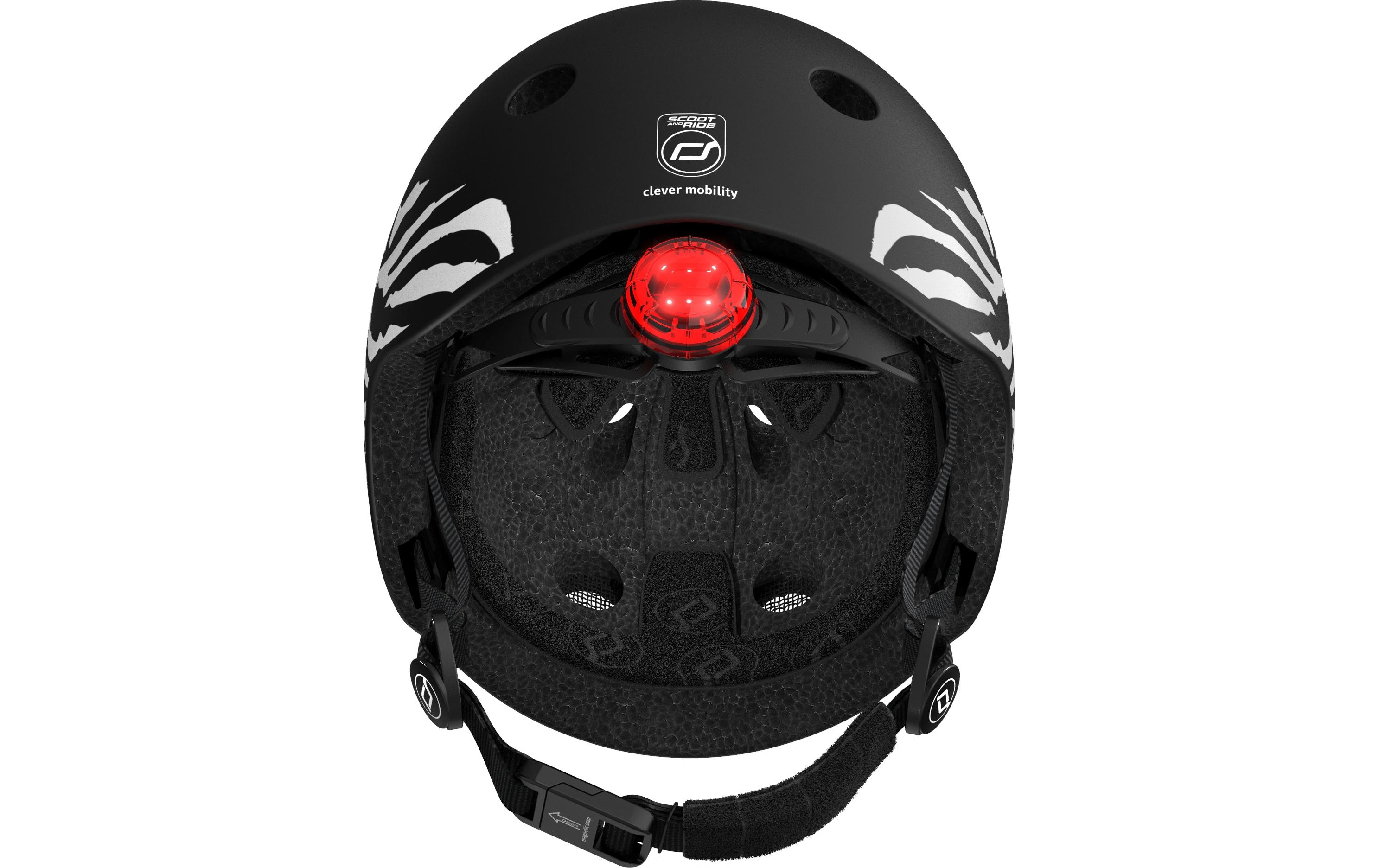 Scoot and Ride Kinderhelm Zebra Schwarz, XXS-S