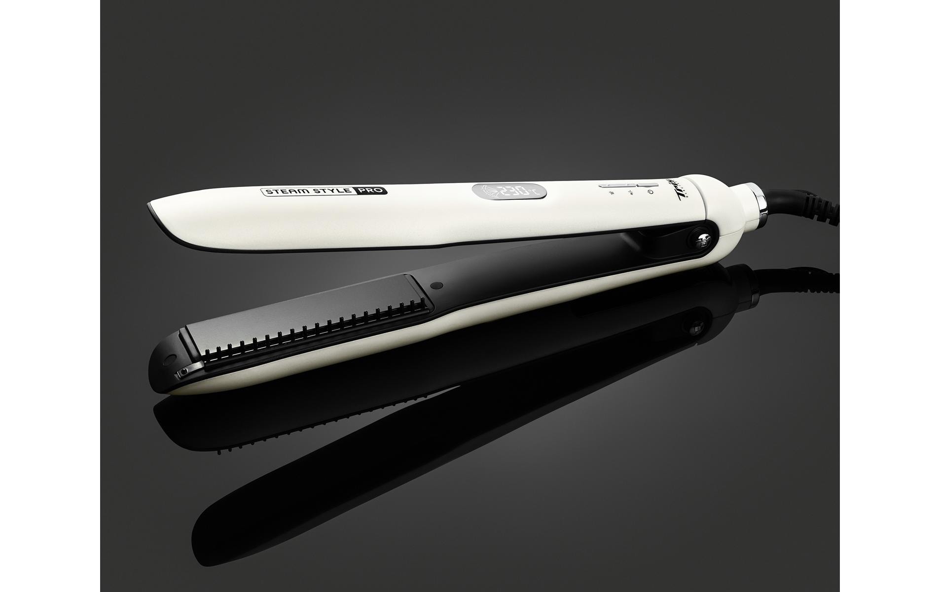 Trisa Haarglätter Steam Style Pro Weiss