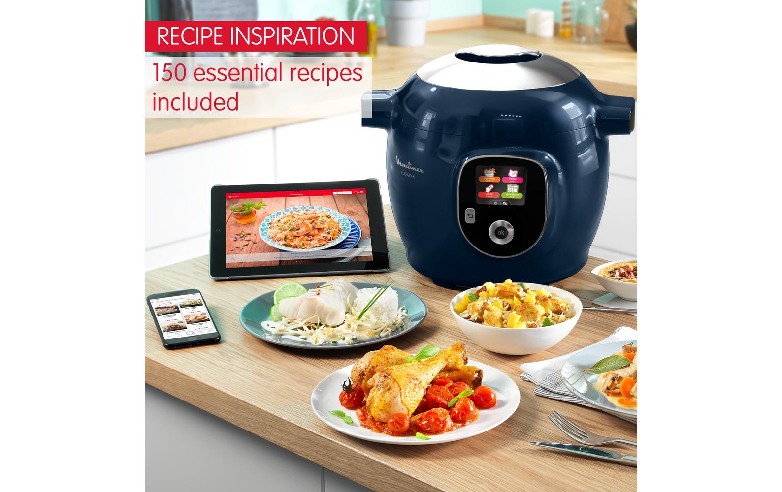 Moulinex Küchenmaschine Cookeo+ CE8514 Blau Moulinex Küchenmaschine Cookeo+ CE8514 Blau