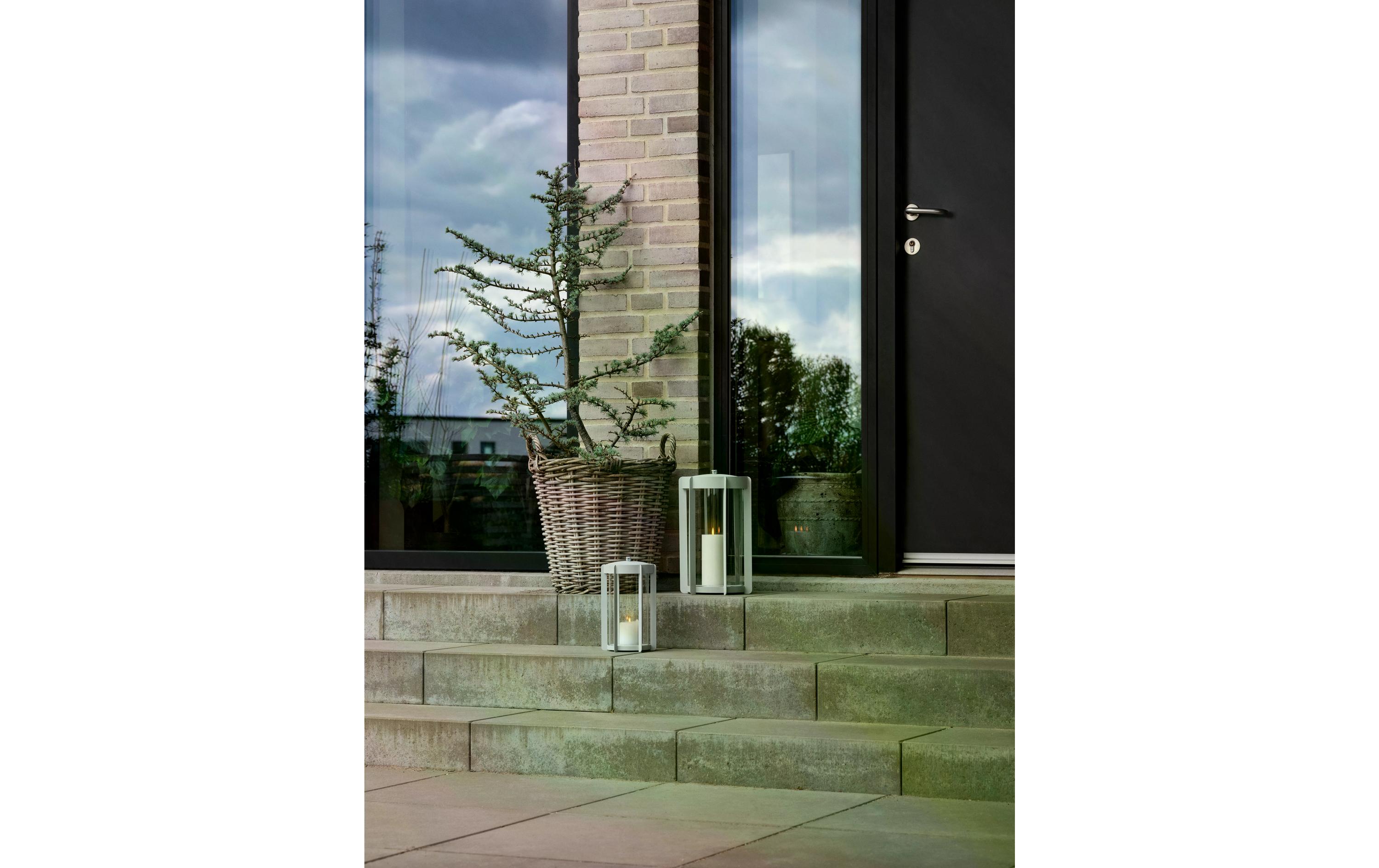 Zone Denmark Laterne Firefly L 35 cm, Hellgrau