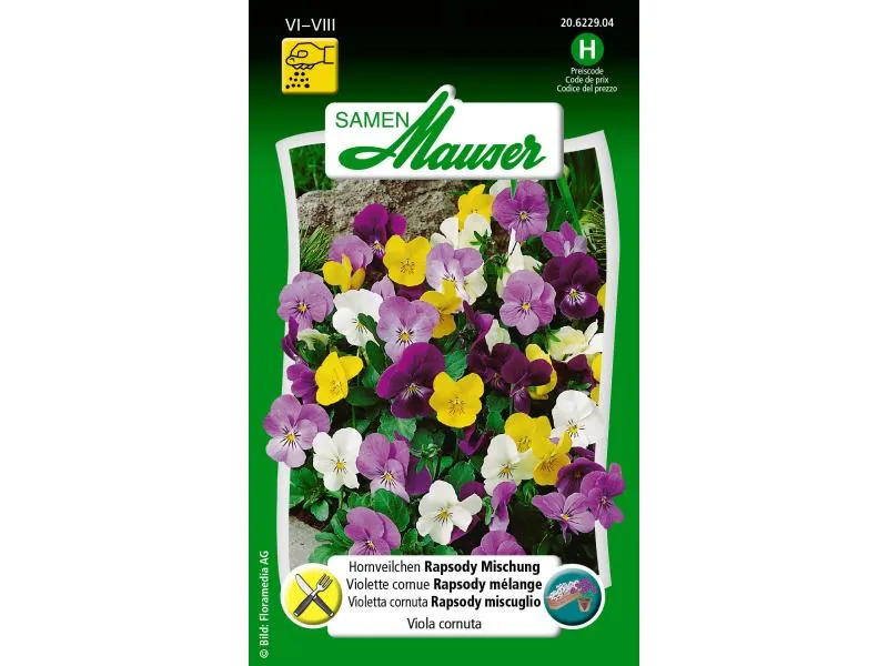 Samen Mauser Essbare Blüten Hornveilchen Rapsody Mischung Samen Mauser Essbare Blüten Hornveilchen Rapsody Mischung