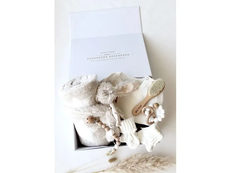Oykami Baby Geschenkbox Weiss «Venezia» mit Hase Weiss mit Hase Oykami Baby Geschenkbox Weiss «Venezia» mit Hase Weiss mit Hase