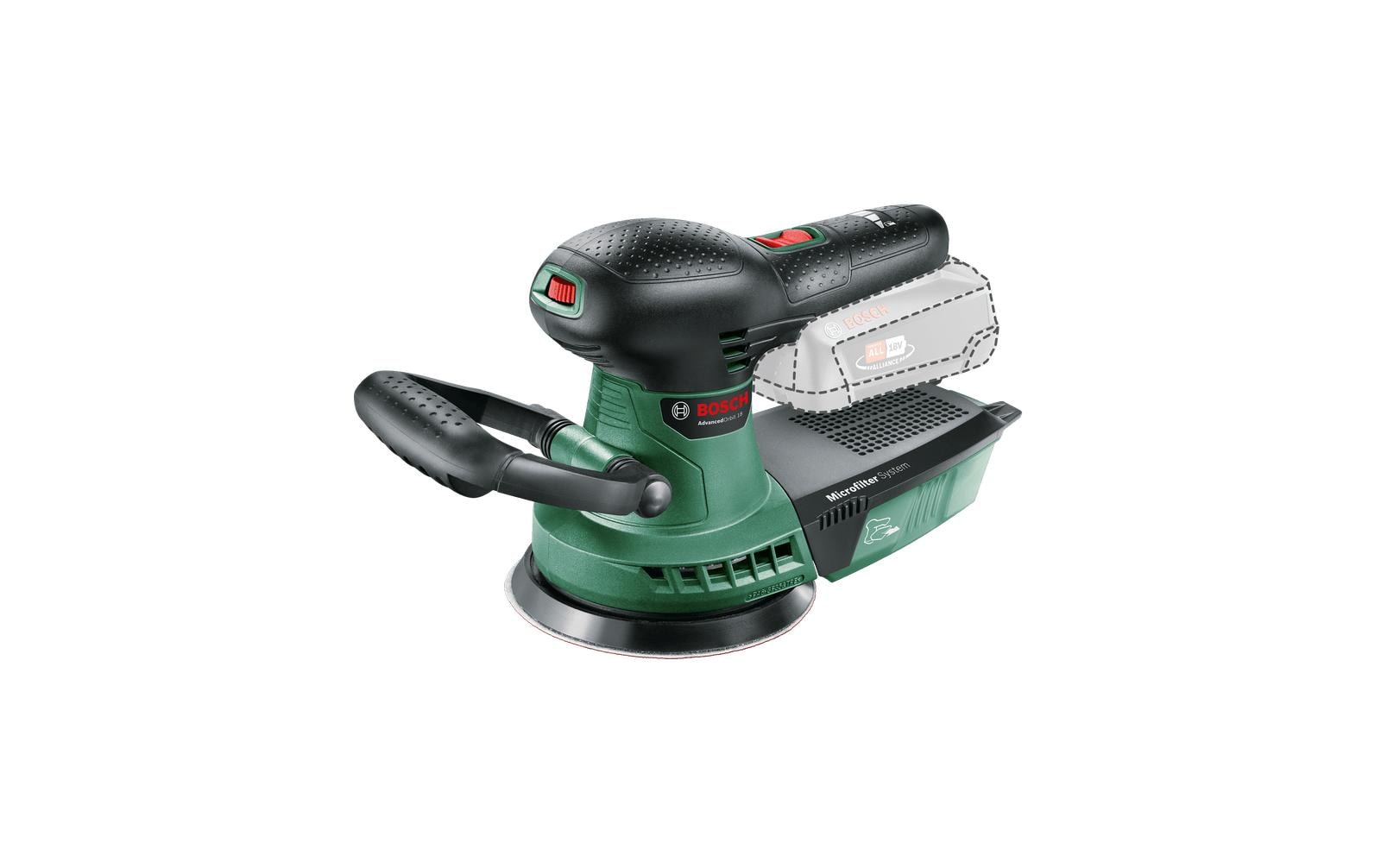 Bosch Akku-Exzenterschleifer Advanced Orbit 18, Solo