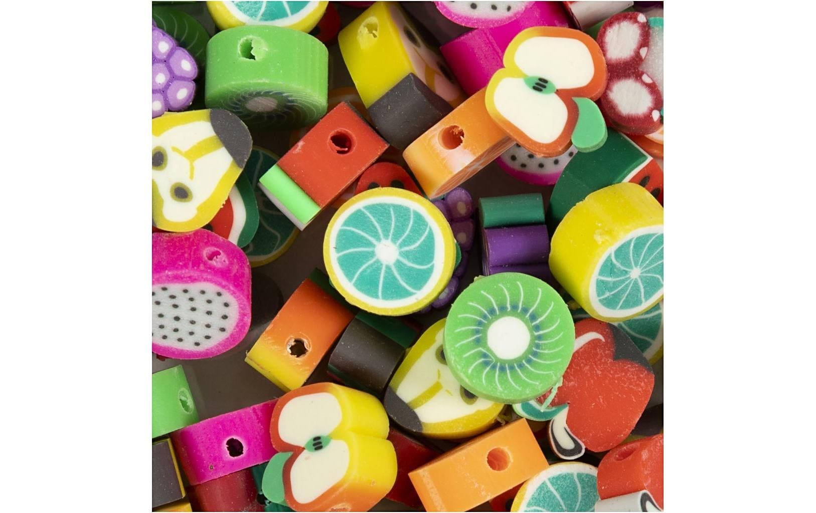 Creativ Company Perlen Ton Figurperlen 60 Stück, Frucht Creativ Company Perlen Ton Figurperlen 60 Stück, Frucht