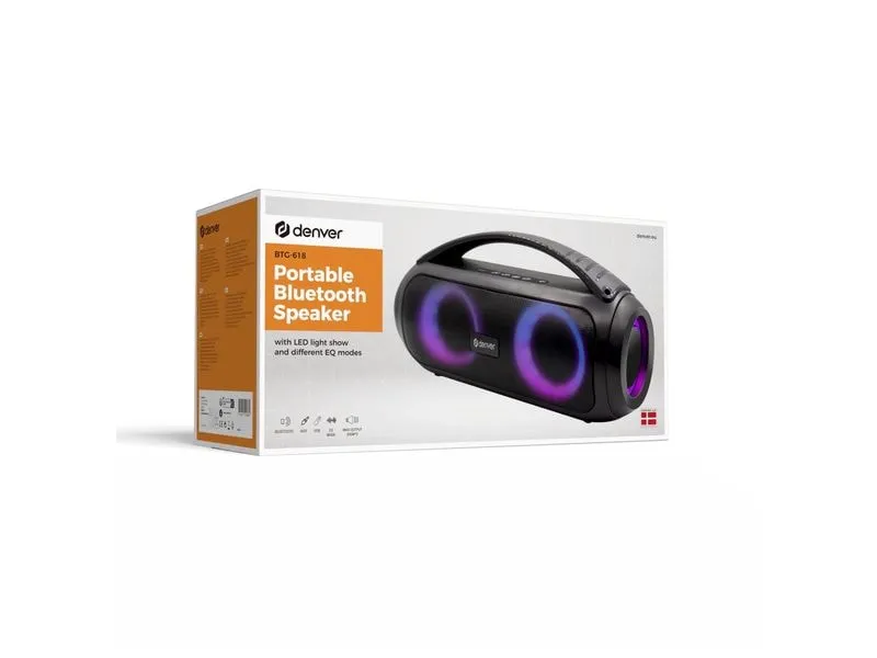 Denver BTG-618 Bluetooth Lichteffekte IPX4