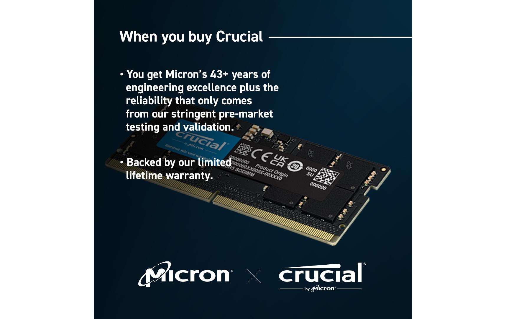 Crucial SO-DDR5-RAM CT32G56C46S5 5600 MHz 1x 32 GB