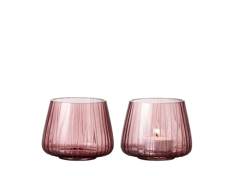 Bitz Windlicht Kusintha 2 Stück, Pink Bitz Windlicht Kusintha 2 Stück, Pink