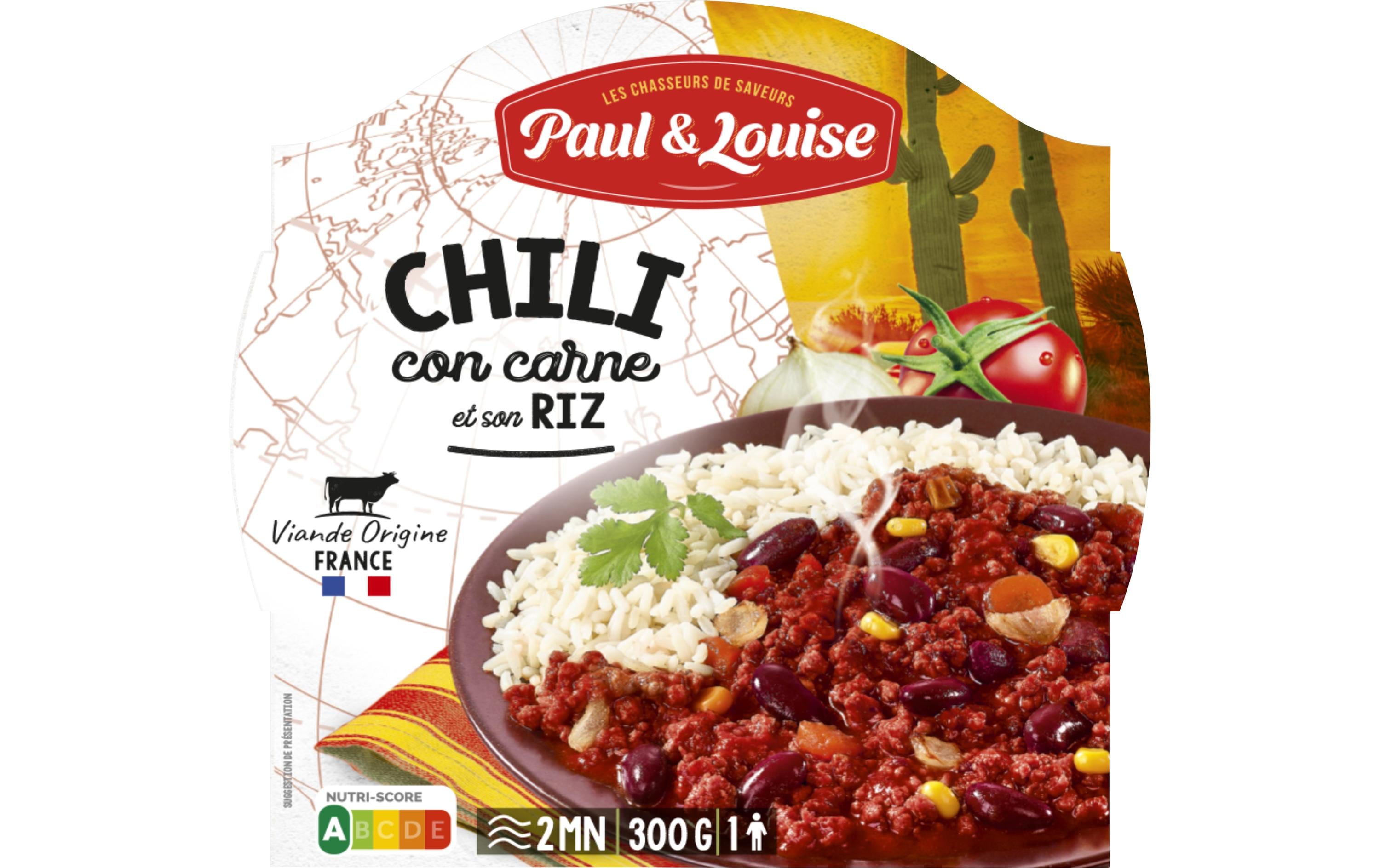Paul & Louise Fertiggericht Chili con Carne mit Reis 300 g