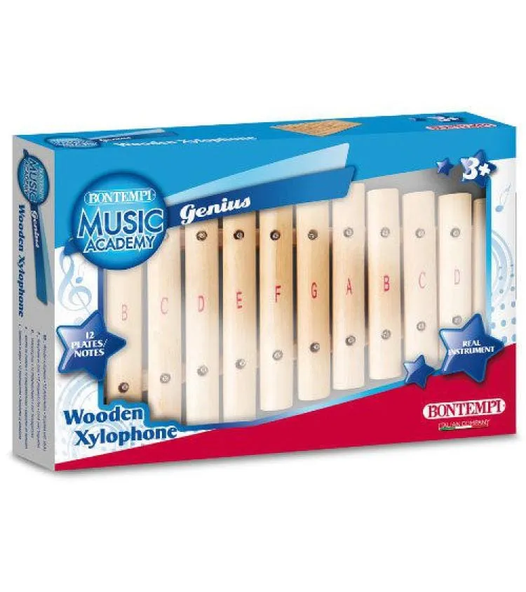 Bontempi Musikinstrument Xylophon mit 12 Holzplättchen Bontempi Musikinstrument Xylophon mit 12 Holzplättchen