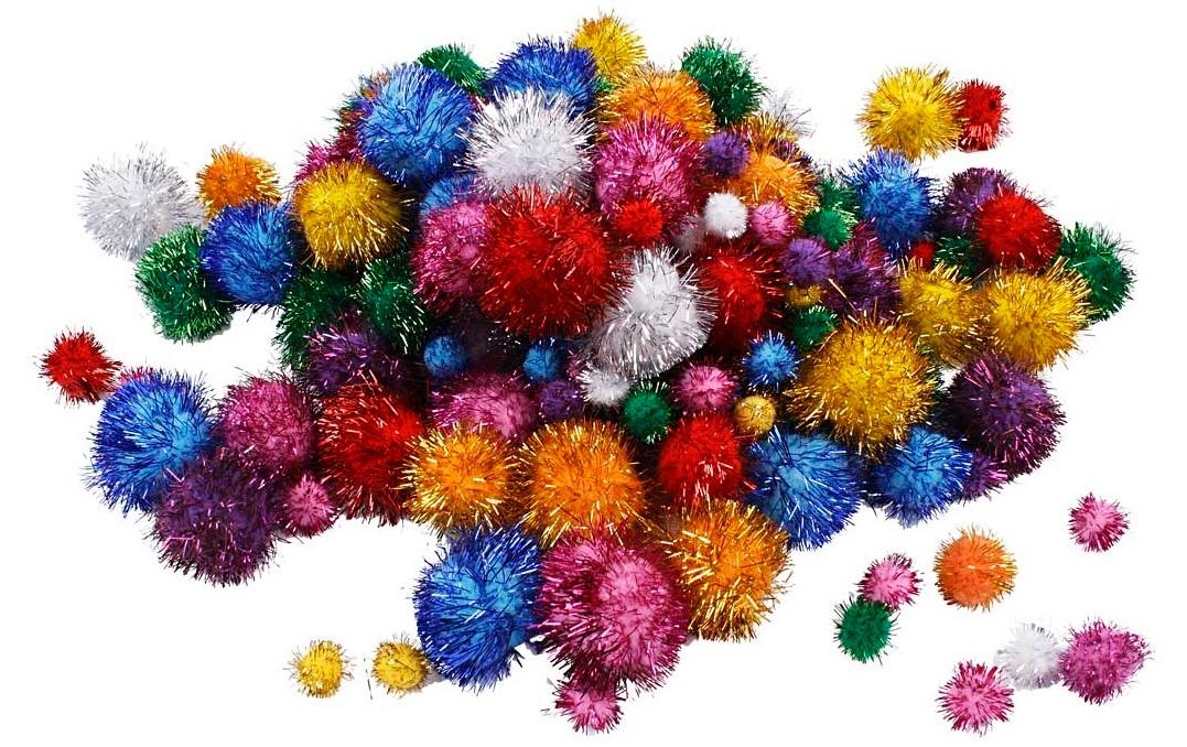 Creativ Company Pompon mehrfarbig, 300 g