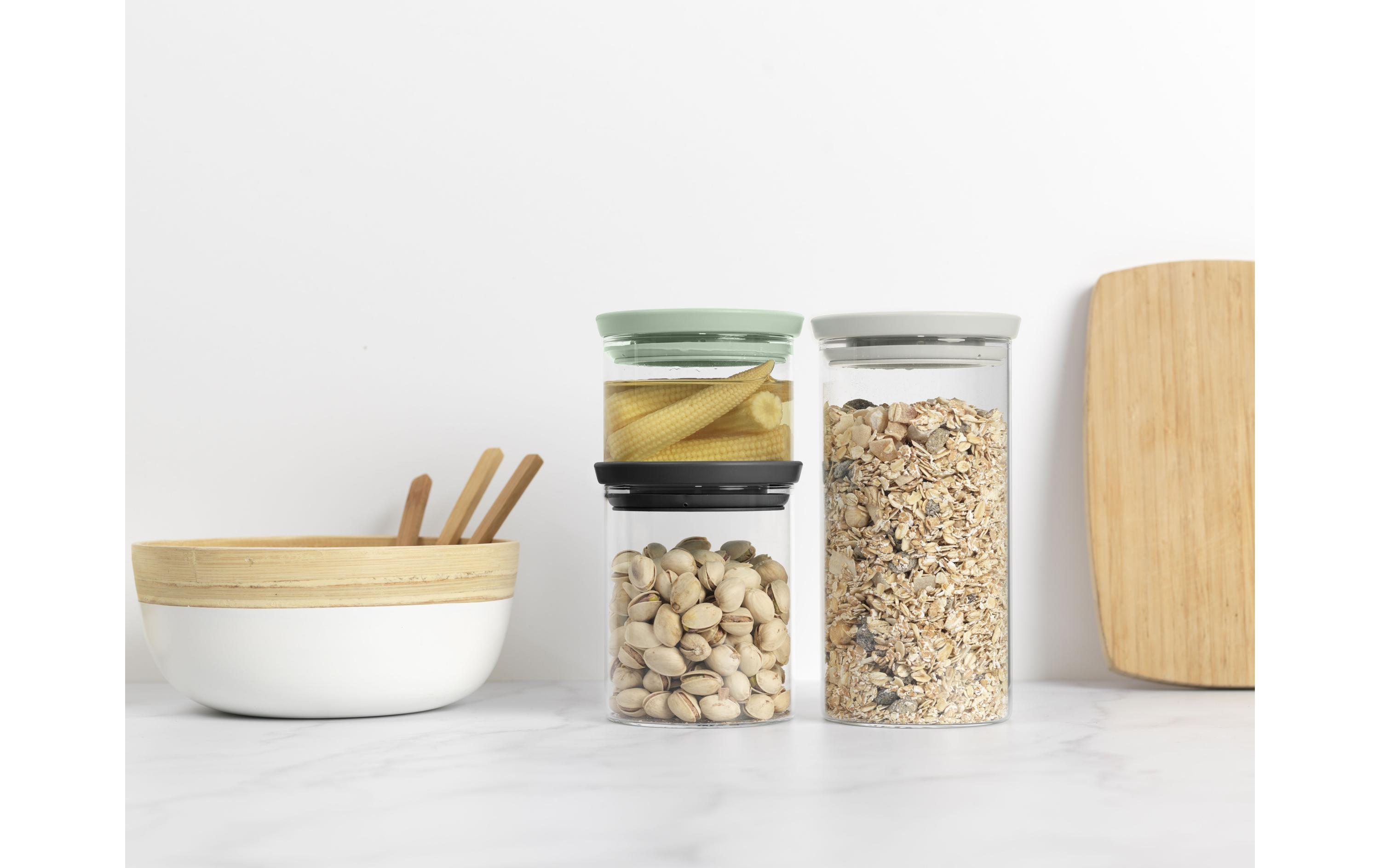 Brabantia Vorratsdose 3er Set 0.3/0.6/1.1 l, Transparent