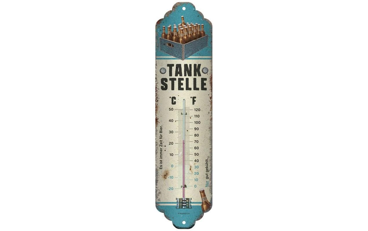 Nostalgic Art Thermometer Tankstelle Bier 6.5 x 28 cm Nostalgic Art Thermometer Tankstelle Bier 6.5 x 28 cm