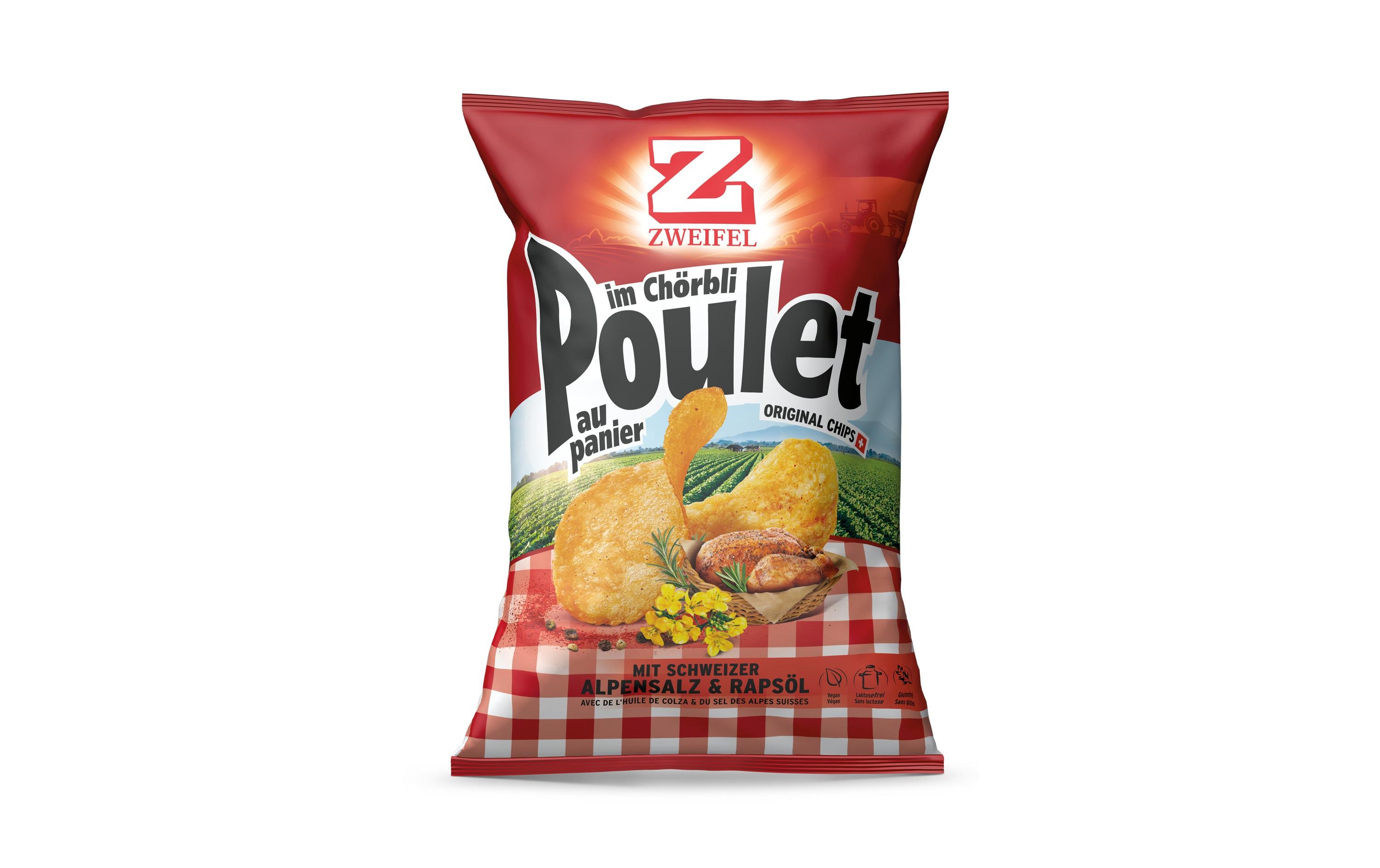 Zweifel Original Chips Poulet im Chörbli 175 g