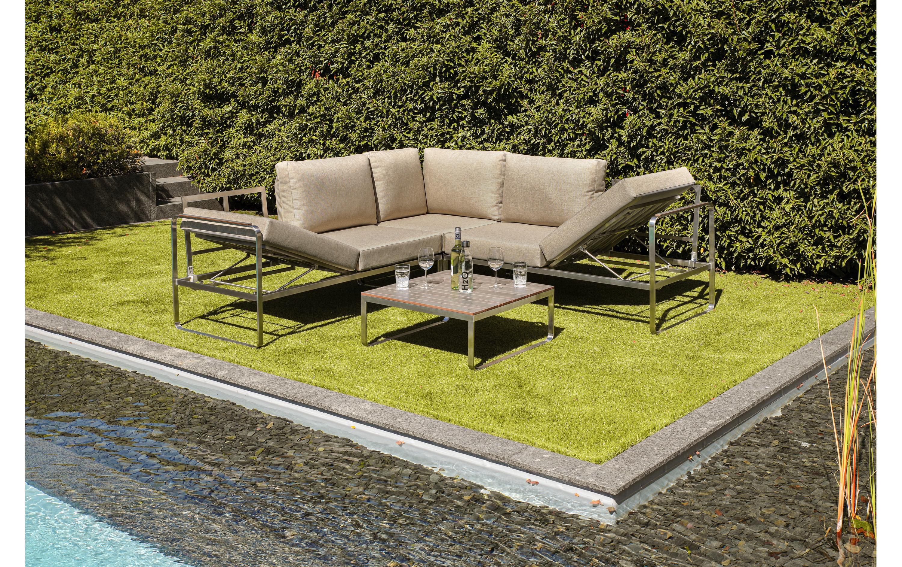 Greemotion Loungeset Sydney, Beige, 4 Sitzplätze