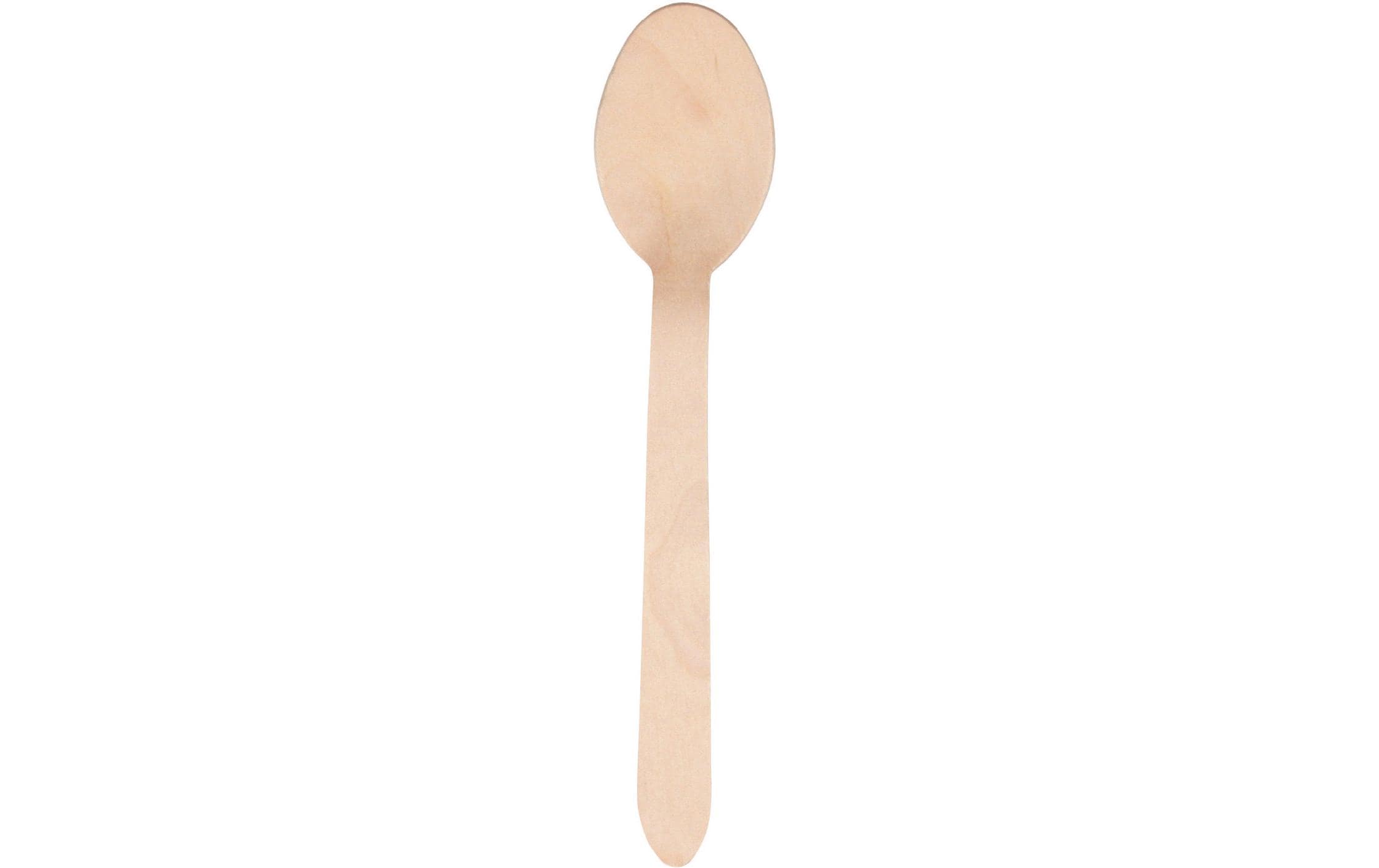 Papstar Einweg-Löffel Pure Holz 100 Stück Braun