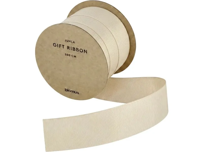 Blomus Geschenkband Juhla 25 mm x 5 m, Crème