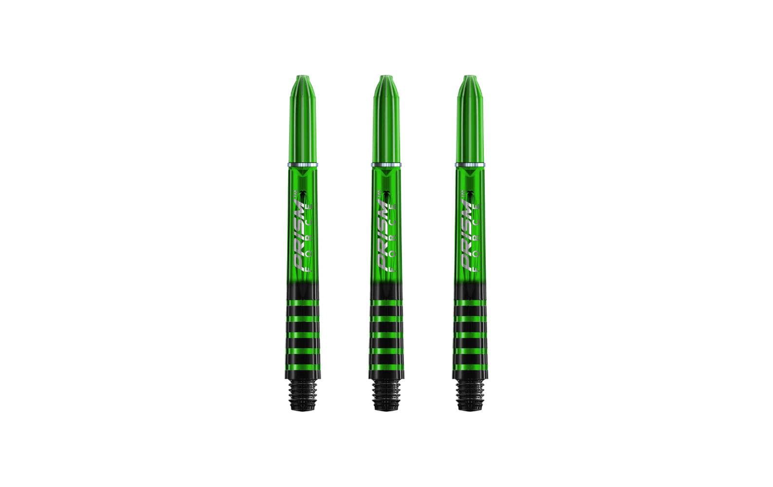 Winmau Shaft Prism Force Intermediate 41 mm, 3 Stück – Grün