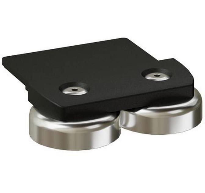 max connect Halterung mit Magnet, flach, CUBO, Anthrazit 2 Stück