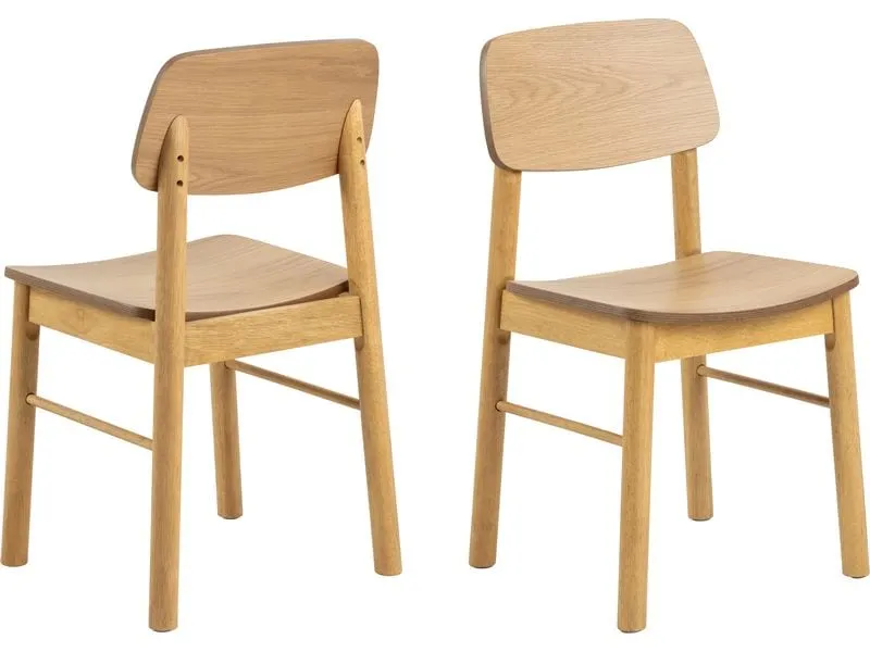 AC Design Stuhl Barlow, 2 Stück Hellbraun AC Design Stuhl Barlow, 2 Stück Hellbraun