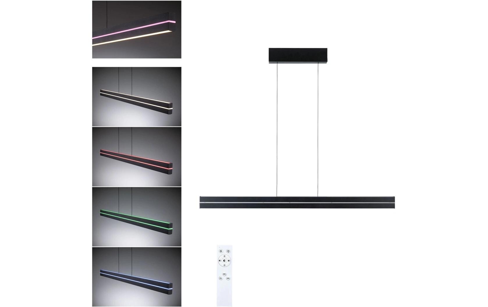 Paulmann LED Pendelleuchte Raiko, Schwarz