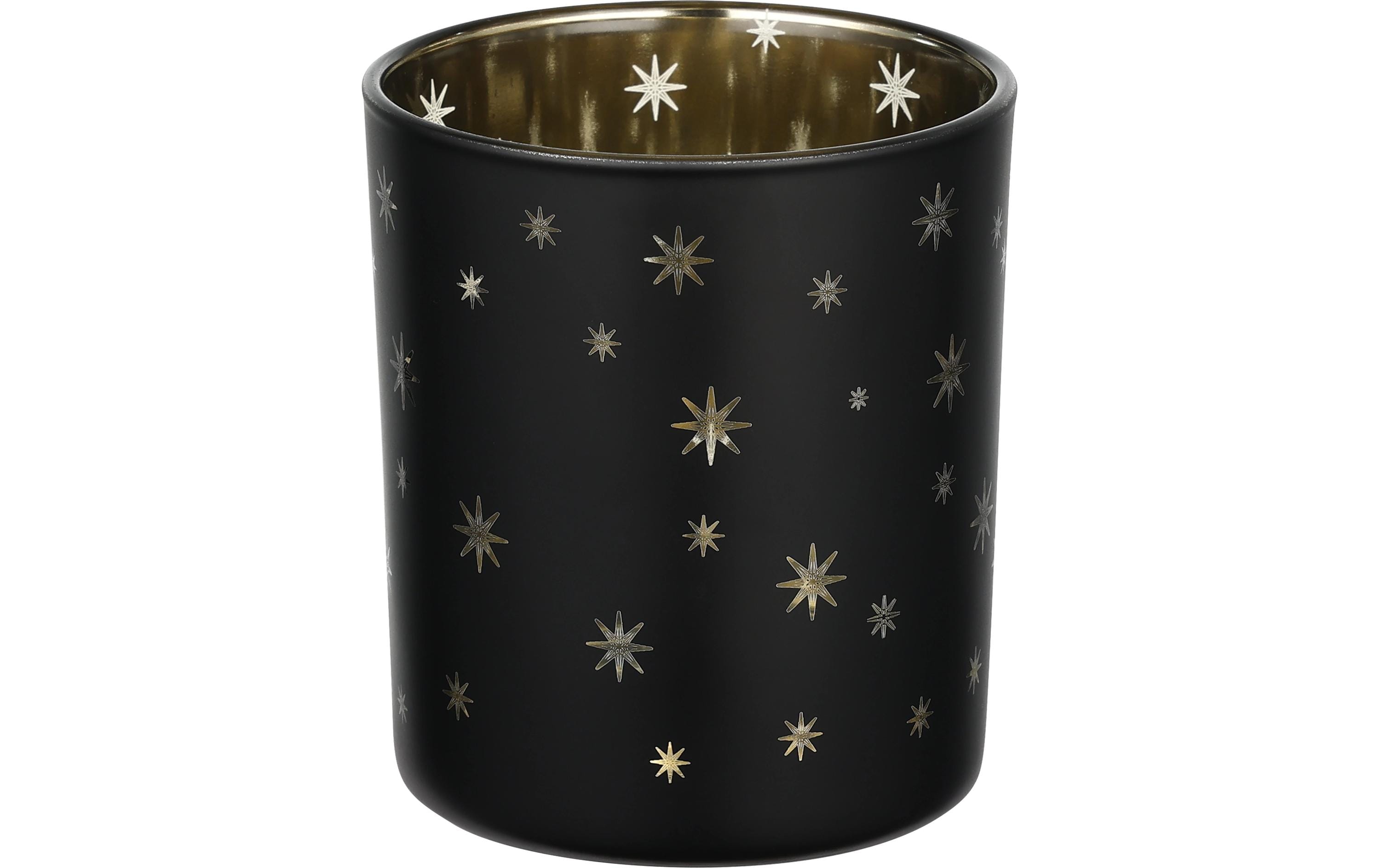 EGLO Teelichthalter Lukut 8 cm Gold/Schwarz, Glas EGLO Teelichthalter Lukut 8 cm Gold/Schwarz, Glas