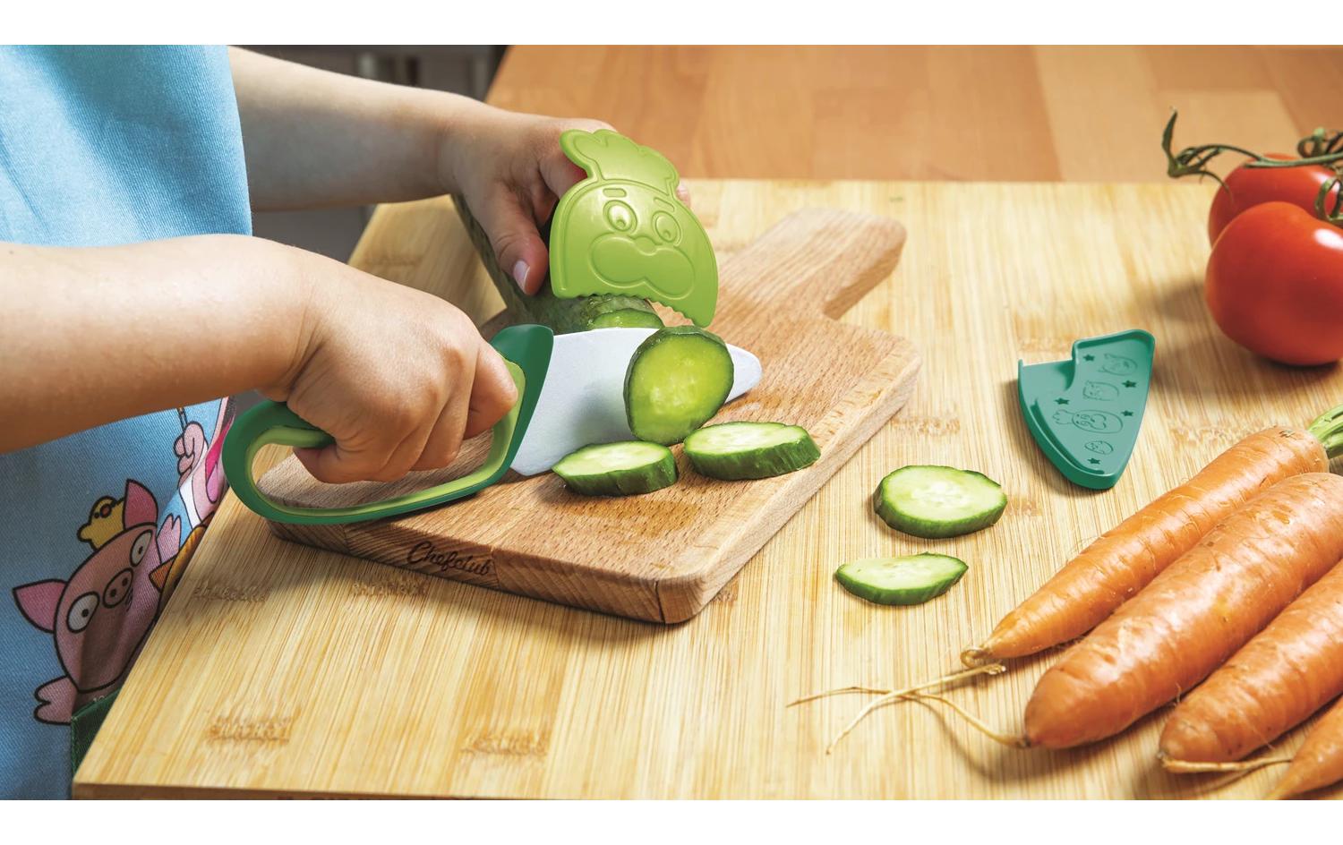 Chefclub Kindergeschirrset Messer Grün