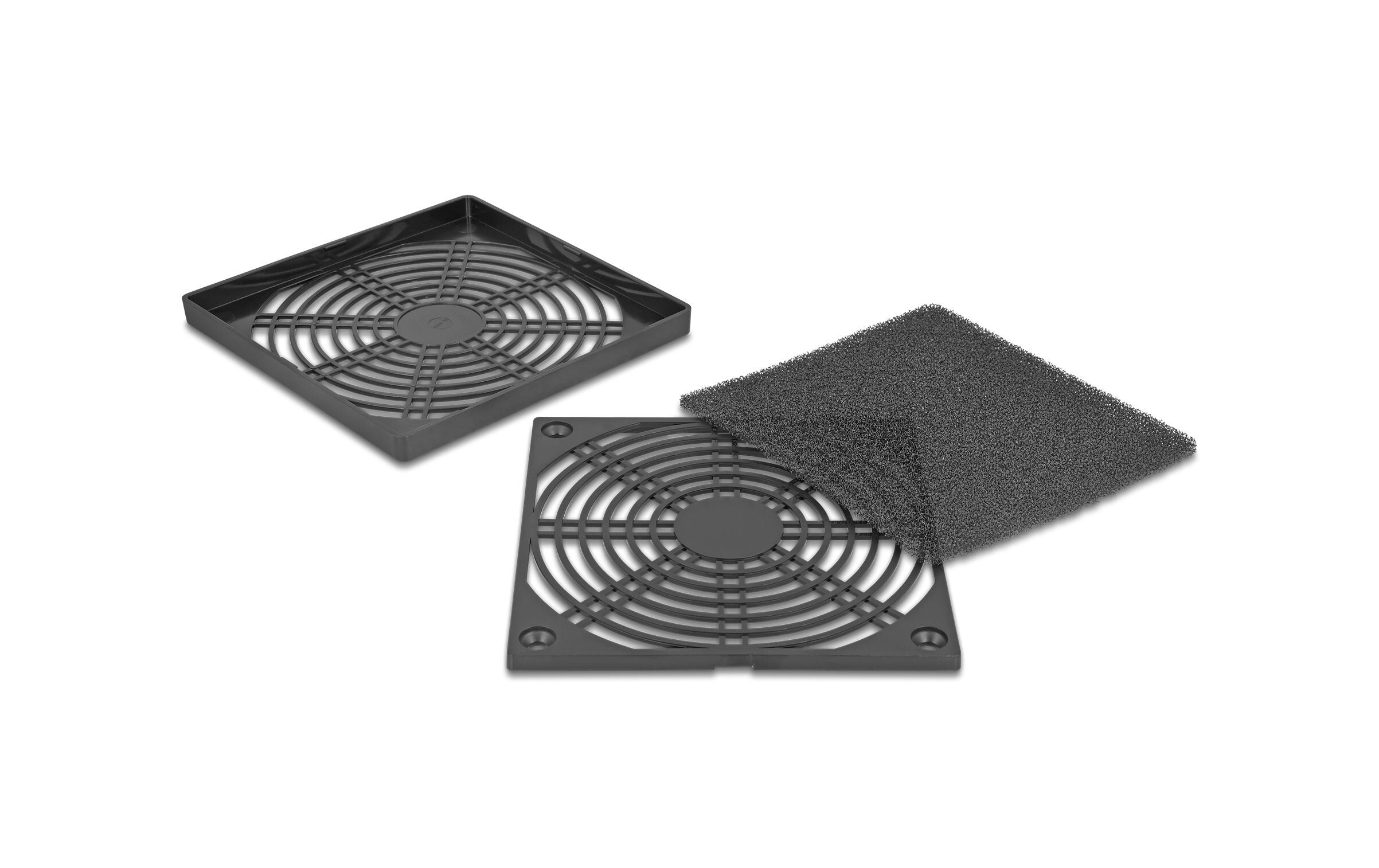 Delock Lüftergitter mit Staubfilter 120 x 120 mm