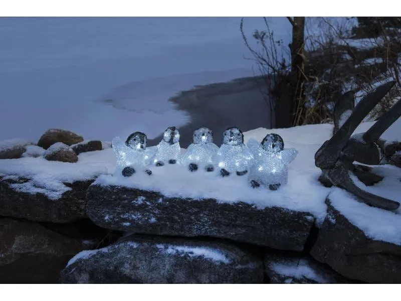 Konstsmide LED-Figur Acrylic 12.5cm Pinguine 5er Set Konstsmide LED-Figur Acrylic 12.5cm Pinguine 5er Set