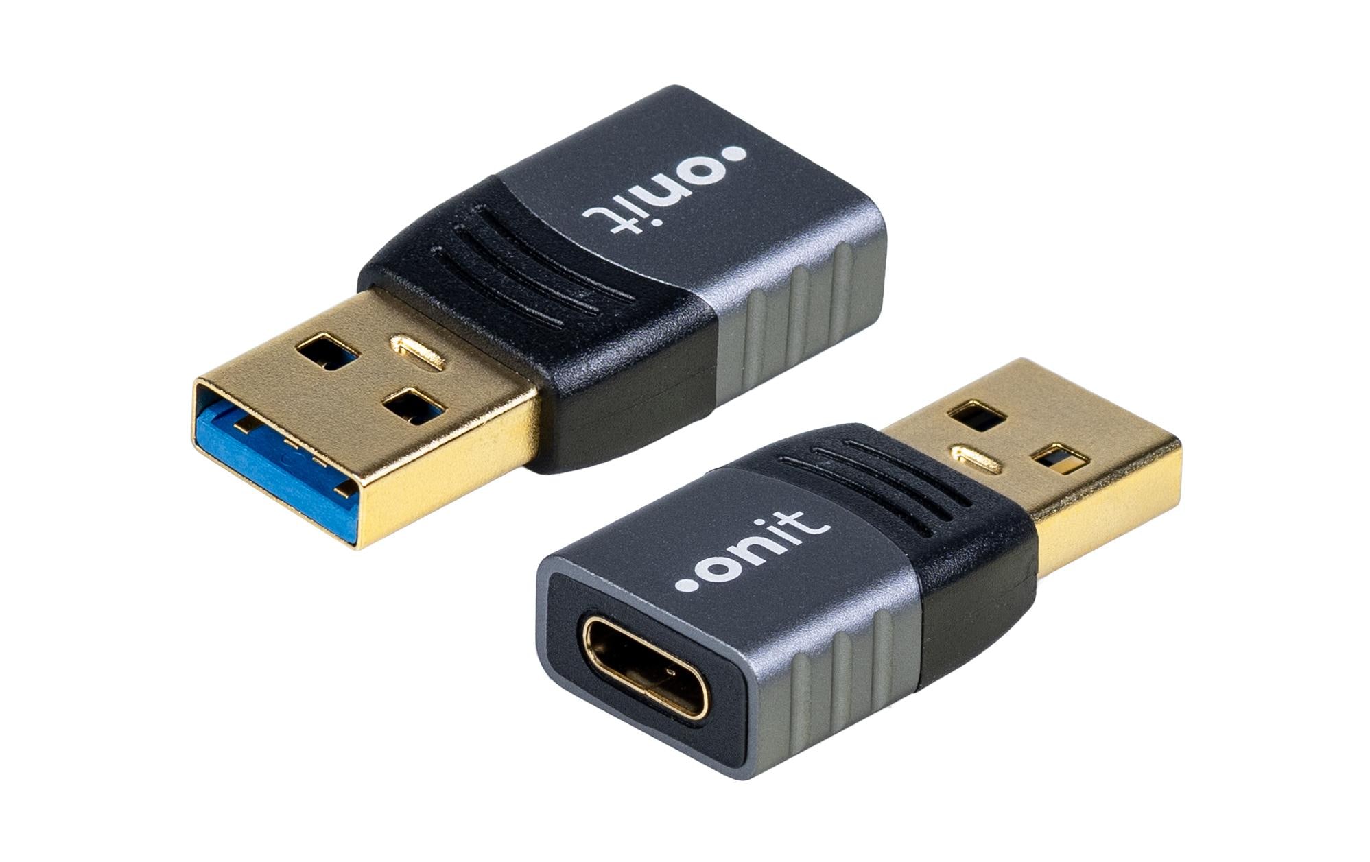 onit USB 3.1 Adapter USB-A Stecker - USB-C Buchse, 1 Stück