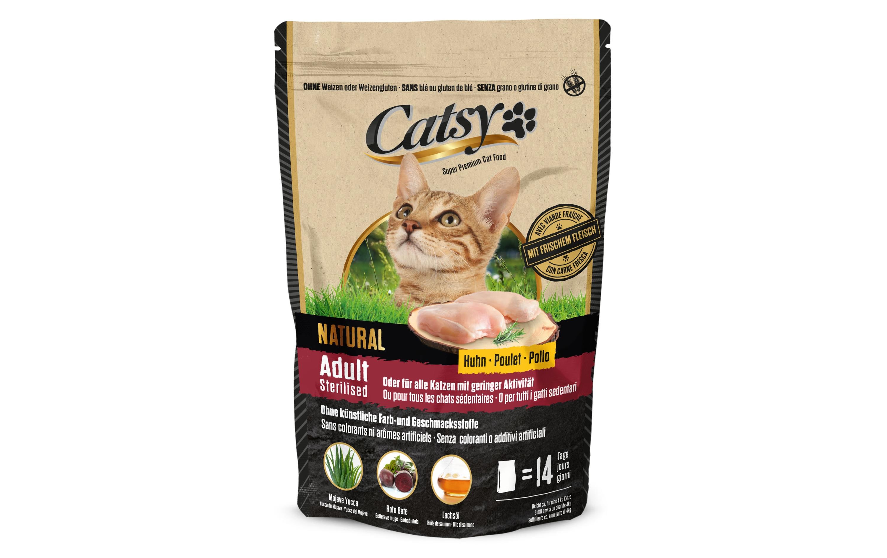 Catsy Trockenfutter Adult & Sterilised Cat Chicken, 1 kg Catsy Trockenfutter Adult & Sterilised Cat Chicken, 1 kg