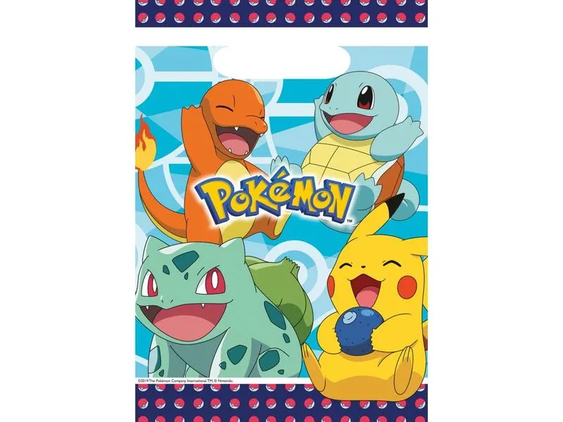 Amscan Geschenktasche Pokémon 8 Stück, 30.5 x 18 x 0.5 cm Amscan Geschenktasche Pokémon 8 Stück, 30.5 x 18 x 0.5 cm