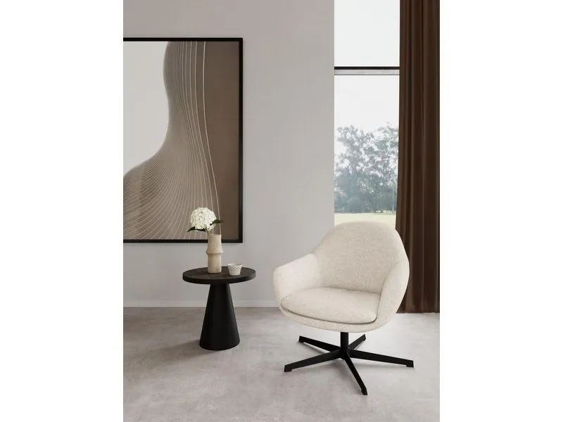 AC Design Sessel Claremore Cream, 74 x 72 x 81 cm
