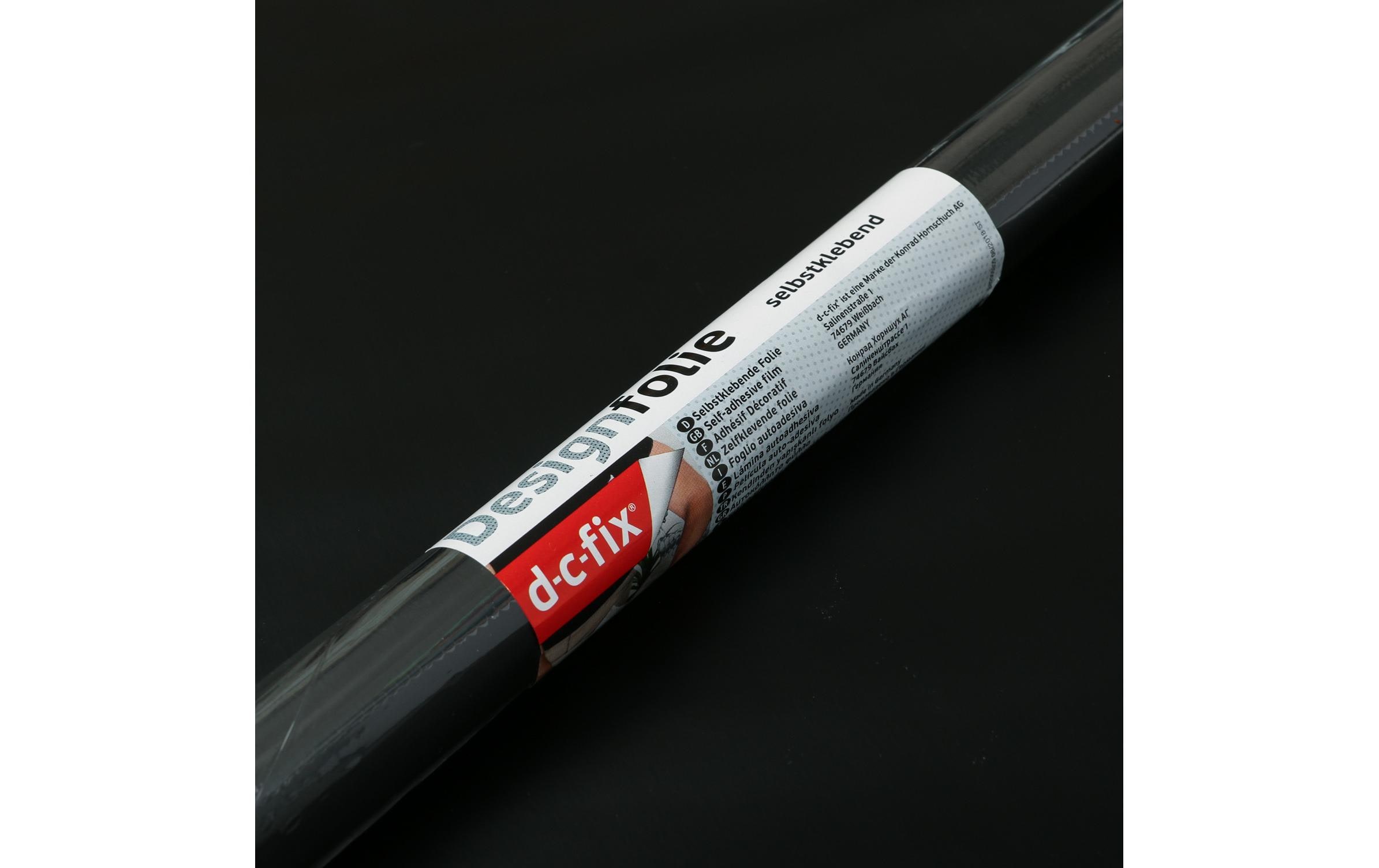 d-c-fix Designfolie Uni 90 cm x 2.1 m, Schwarz matt
