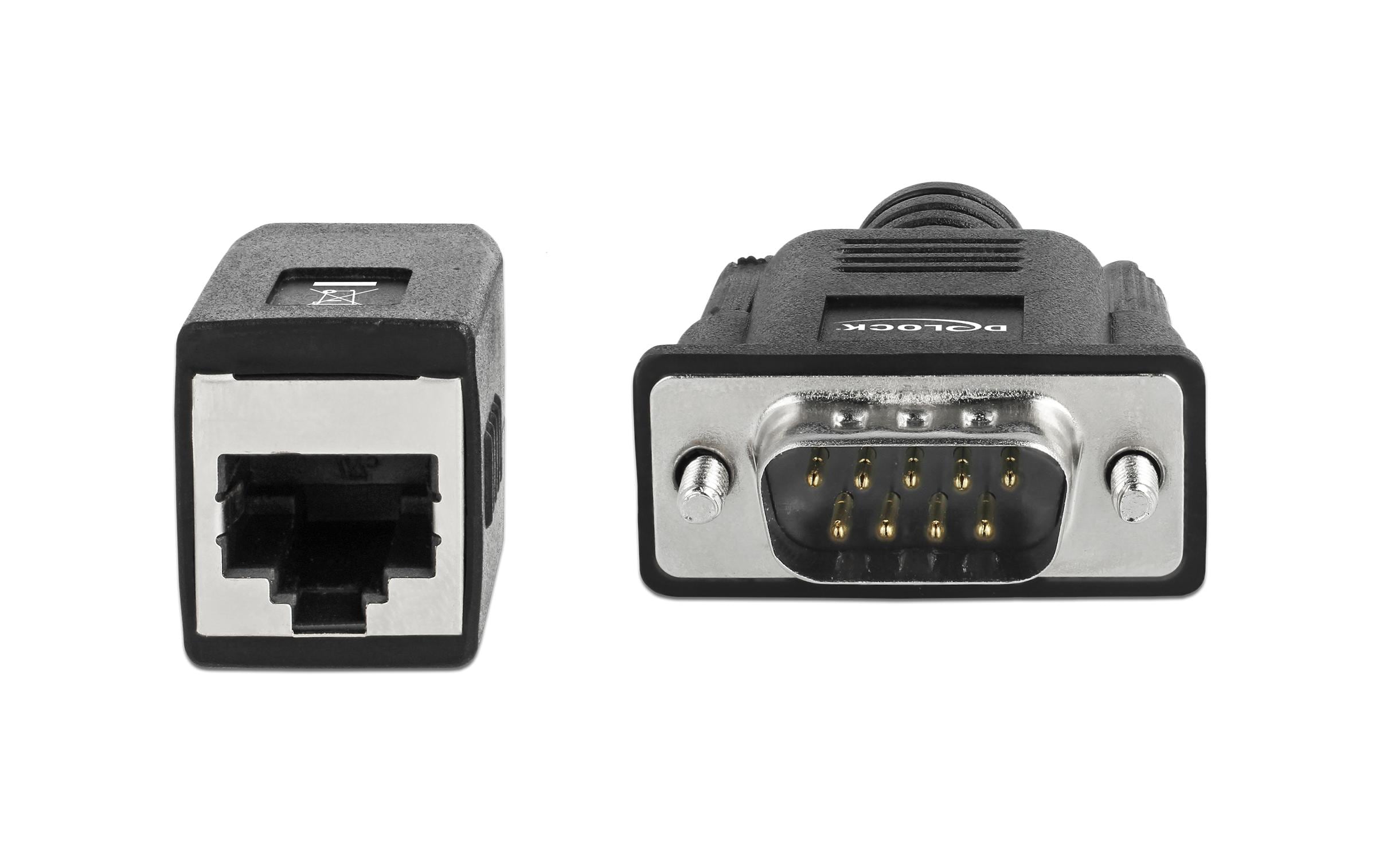 Delock Netzwerk-Adapter RS232/422/485 Stecker – LAN Ethernet Delock Netzwerk-Adapter RS232/422/485 Stecker – LAN Ethernet