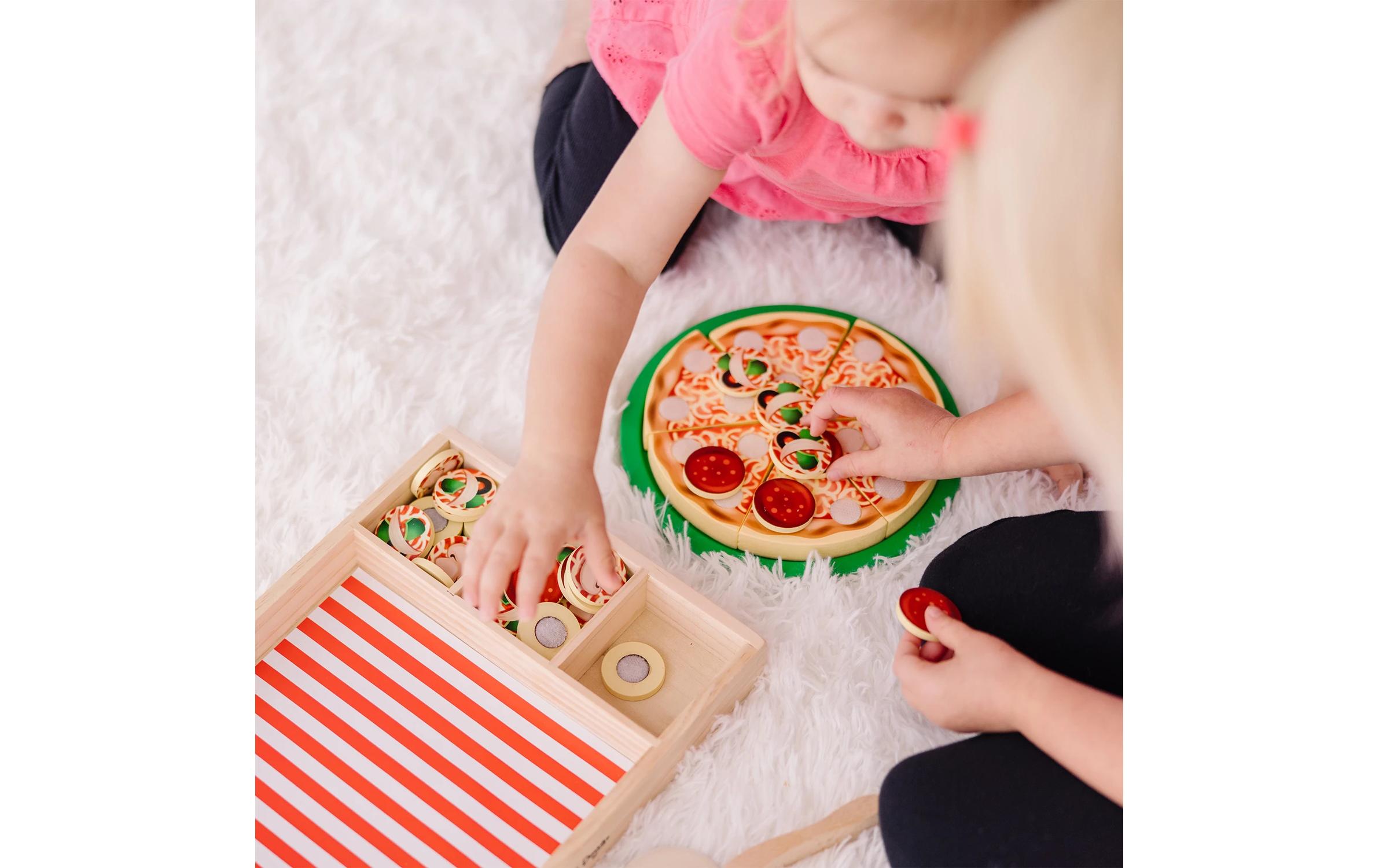 Spinmaster Melissa und Doug Pizza Party Holzspielset
