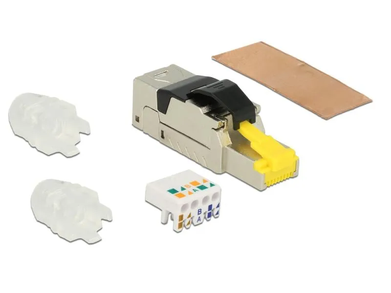Delock Stecker RJ45 Cat.6A 10Gbps Feldkonfektion, 1 Stück Delock Stecker RJ45 Cat.6A 10Gbps Feldkonfektion, 1 Stück