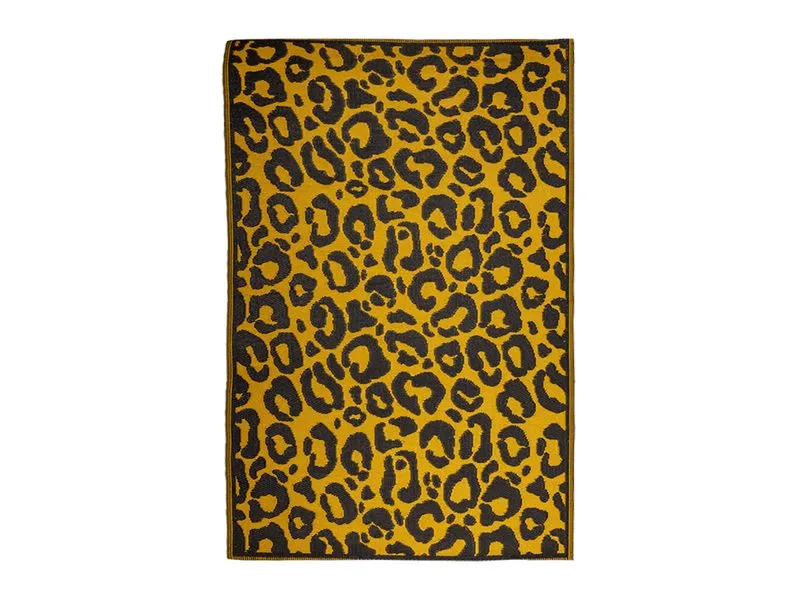 Esschert Design Teppich Outdoor Leopard, 150 x 242 cm