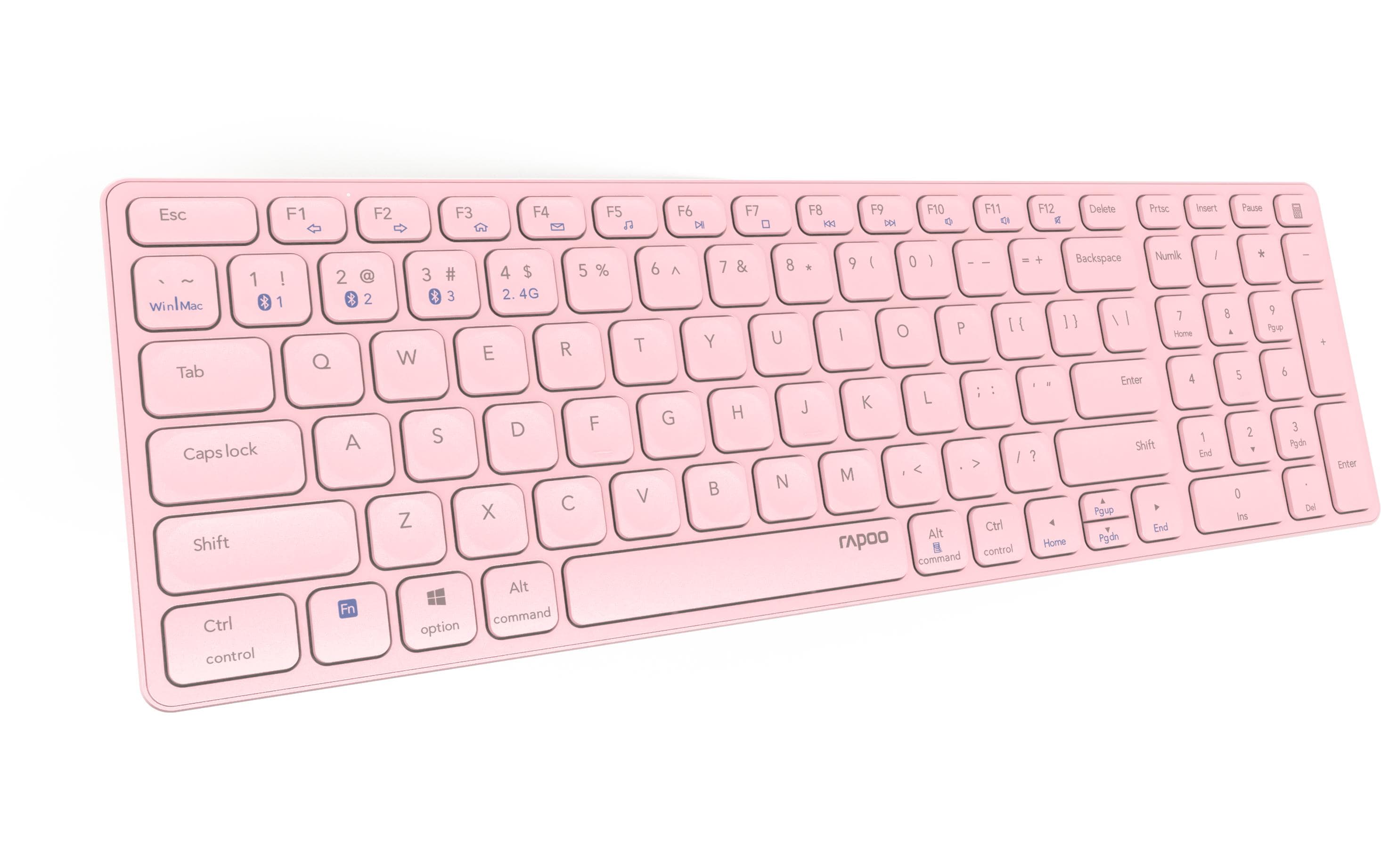 Rapoo Funk-Tastatur E9700M ultraslim Pink