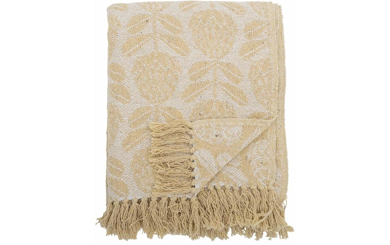 Bloomingville Tagesdecke Pratello, 155 x 130 cm, Gelb