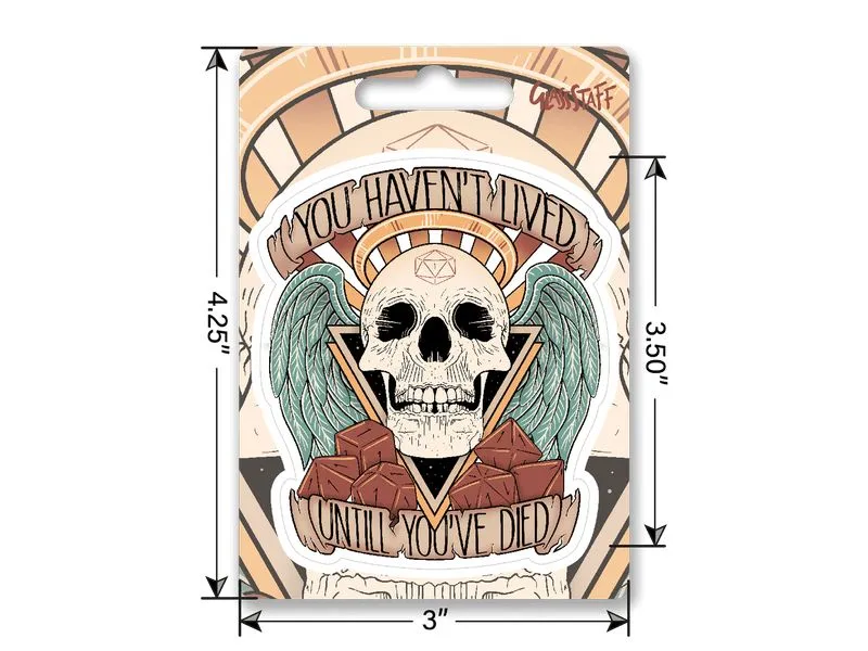 Glass Staff Character Death Sticker Mehrfarbig