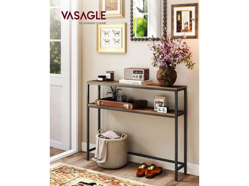 VASAGLE Konsolentisch 100 x 80.5 cm, Schwarz VASAGLE Konsolentisch 100 x 80.5 cm, Schwarz