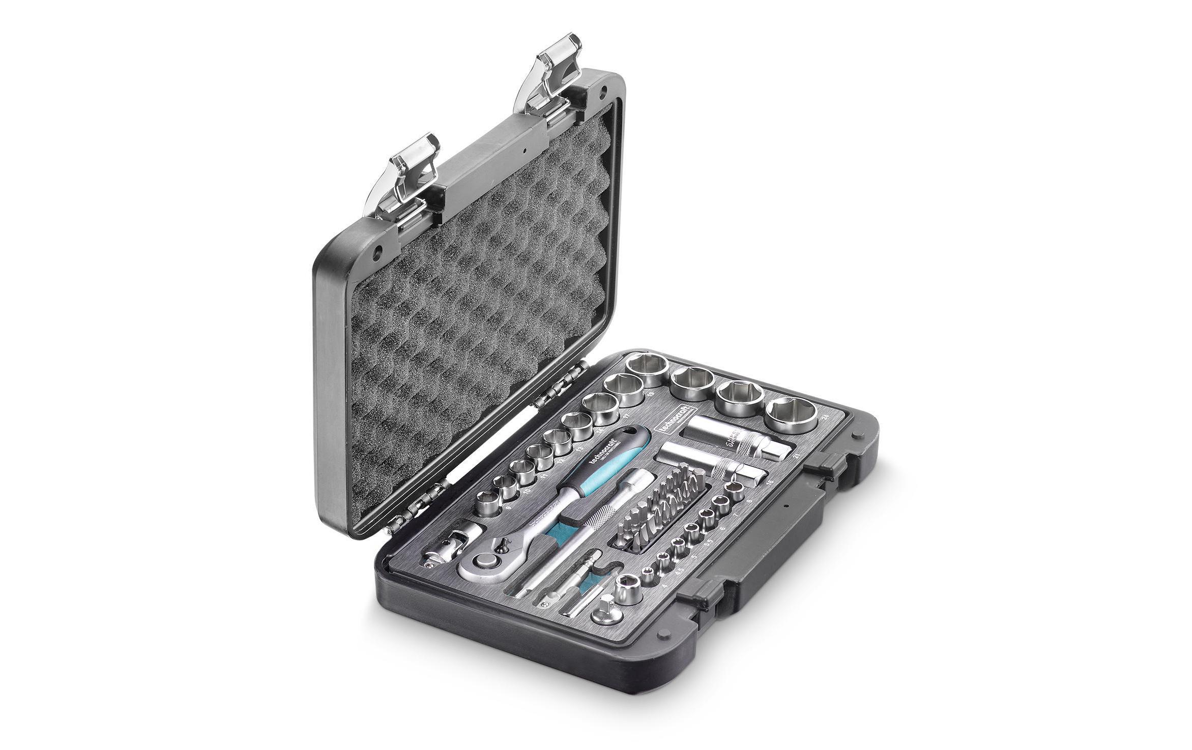 Technocraft Steckschlüssel-Set 1/4 + 3/8 48-teilig Technocraft Steckschlüssel-Set 1/4 + 3/8 48-teilig