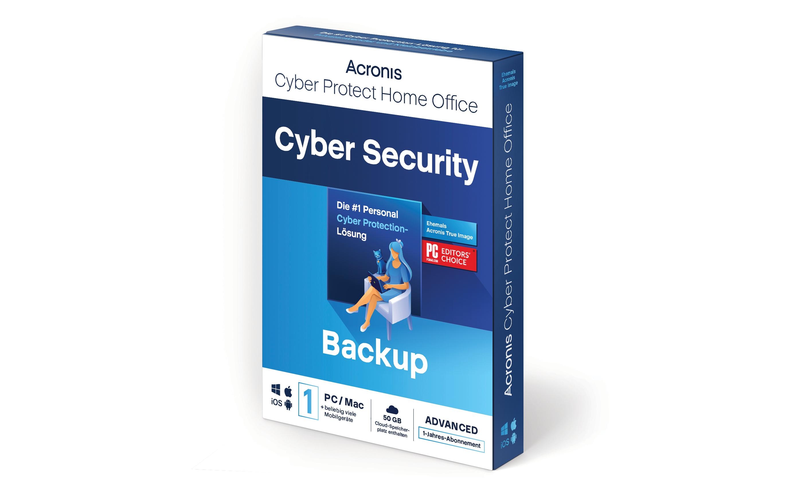 Acronis Cyber Protect Home Office Security Edition Box, ABO, 1PC, 1y
