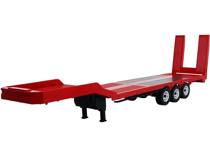 Amewi Tieflader-Sattelauflieger Dreiachser für Scania 1:18 rot Amewi Tieflader-Sattelauflieger Dreiachser für Scania 1:18 rot