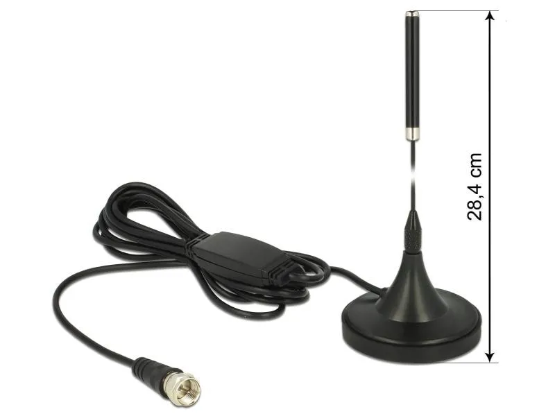 Delock DAB+-Antenne 174 - 240 MHz F-Type 21 dBi Rundstrahl Delock DAB+-Antenne 174 - 240 MHz F-Type 21 dBi Rundstrahl