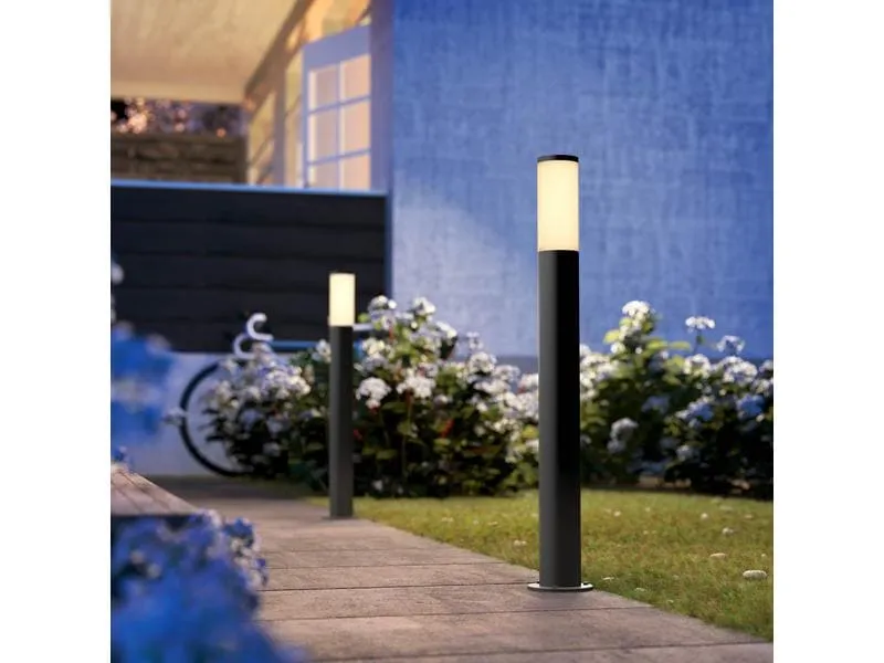 Philips Sockelleuchte Utrecht, 80 cm, 20W, E27, Anthrazit Philips Sockelleuchte Utrecht, 80 cm, 20W, E27, Anthrazit