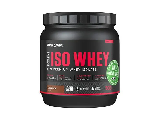 Body Attack Pulver Extreme Iso Whey Professional Schokolade 500 g Body Attack Pulver Extreme Iso Whey Professional Schokolade 500 g