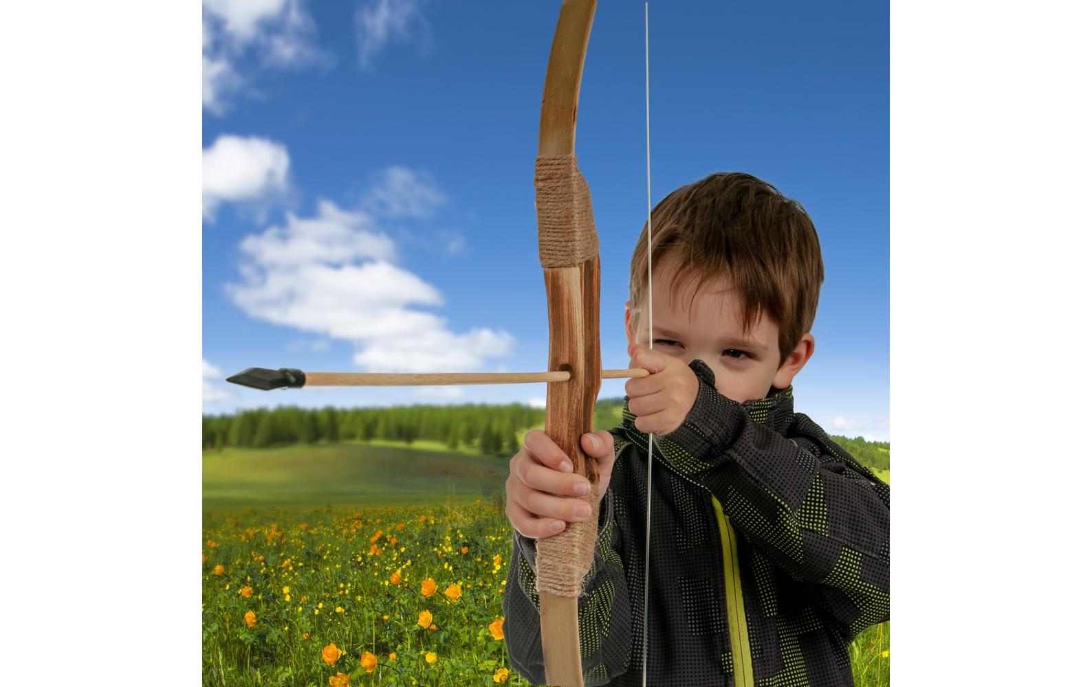 Bogenkönig Holzpfeile mit Gummispitze 20 Stück