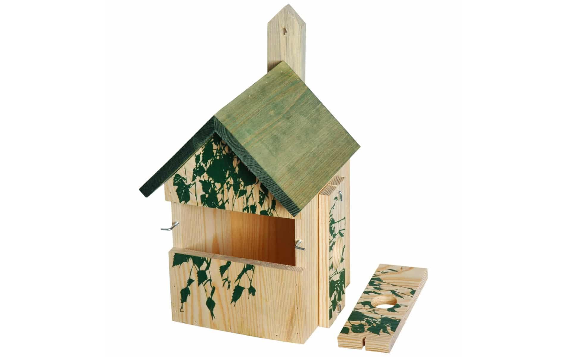 dobar Nistkasten Camouflage Birke, 17.5 x 17 x 33 cm, Holz