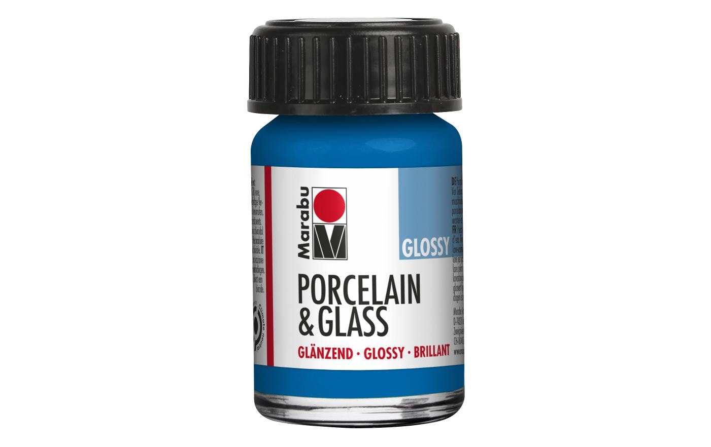 Marabu Glas- und Porzellanfarbe 057 Enzian, 15 ml